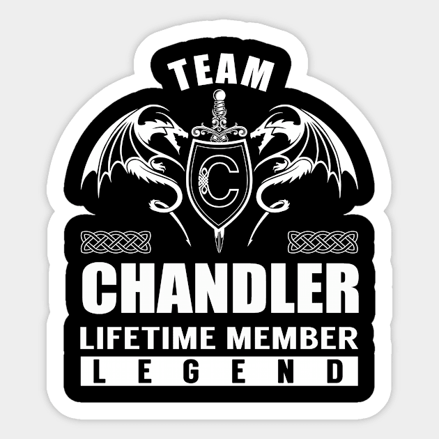 Team CHANDLER Lifetime Member Legend Sticker by Lizeth